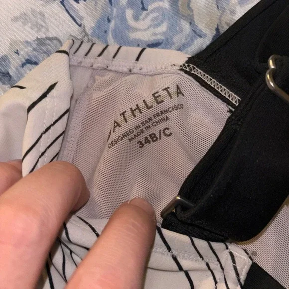 Black & white bikini top - Picture 4 of 4